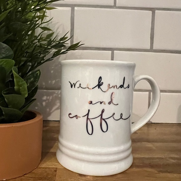 “WEEKENDS AND COFFEE” Mug, 14 fl oz - Picture 4 of 5